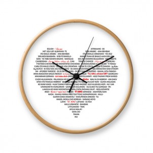 Wall clock I LOVE YOU Wall clock I LOVE YOU